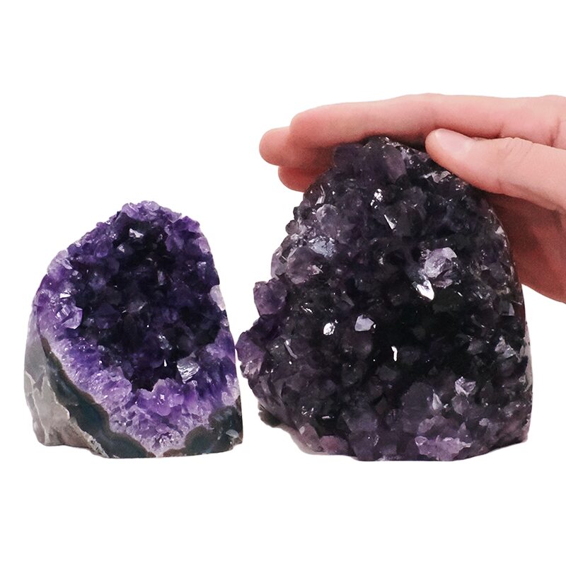 1.7kg Amethyst Crystal Geode Specimen Set 2 Pieces DN2063 4 Amethyst Crystal Geode Specimen Set 2 Pieces DN2063 | Crystal Factory