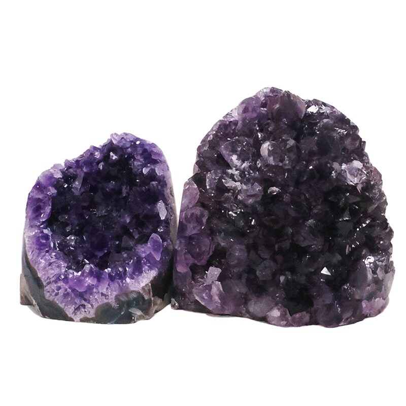 1.7kg Amethyst Crystal Geode Specimen Set 2 Pieces DN2063 3 Amethyst Crystal Geode Specimen Set 2 Pieces DN2063 | Crystal Factory
