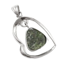 Moldavite Silver Pendant DK1080 | Crystal Factory