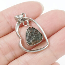 Moldavite Silver Pendant DK1080 | Crystal Factory