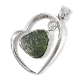 Moldavite Silver Pendant DK1080 | Crystal Factory