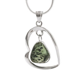 Moldavite Silver Pendant DK1080 | Crystal Factory