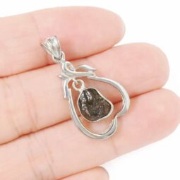 Moldavite Silver Pendant DK1081 | Crystal Factory