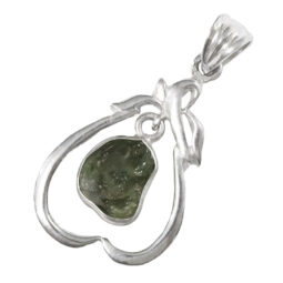 Moldavite Silver Pendant DK1081 | Crystal Factory