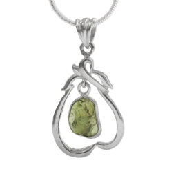 Moldavite Silver Pendant DK1081 | Crystal Factory