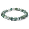 Moss Agate Round Beads Bracelet | Crystal Factory