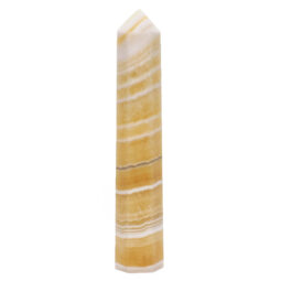 Orange Calcite Terminated Point DR562 | Crystal Factory