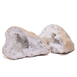 Natural Calcite Geode Pair S1507 | Crystal Factory