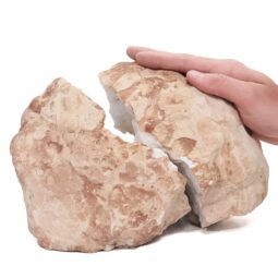 Natural Calcite Geode Pair S1514 | Crystal Factory