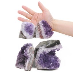 2.15kg Amethyst Polished Crystal Geode Specimen Set 4 Pieces DK1146 5 Amethyst Polished Crystal Geode Specimen Set 4 Pieces DK1146 | Crystal Factory