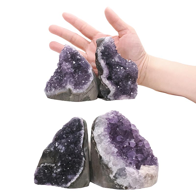 2.29kg Amethyst Polished Crystal Geode Specimen Set 4 Pieces DK1112 4 Amethyst Polished Crystal Geode Specimen Set 4 Pieces DK1112 | Crystal Factory