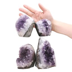 2.66kg Amethyst Polished Crystal Geode Specimen Set 4 Pieces DK1113 5 Amethyst Polished Crystal Geode Specimen Set 4 Pieces DK1113 | Crystal Factory