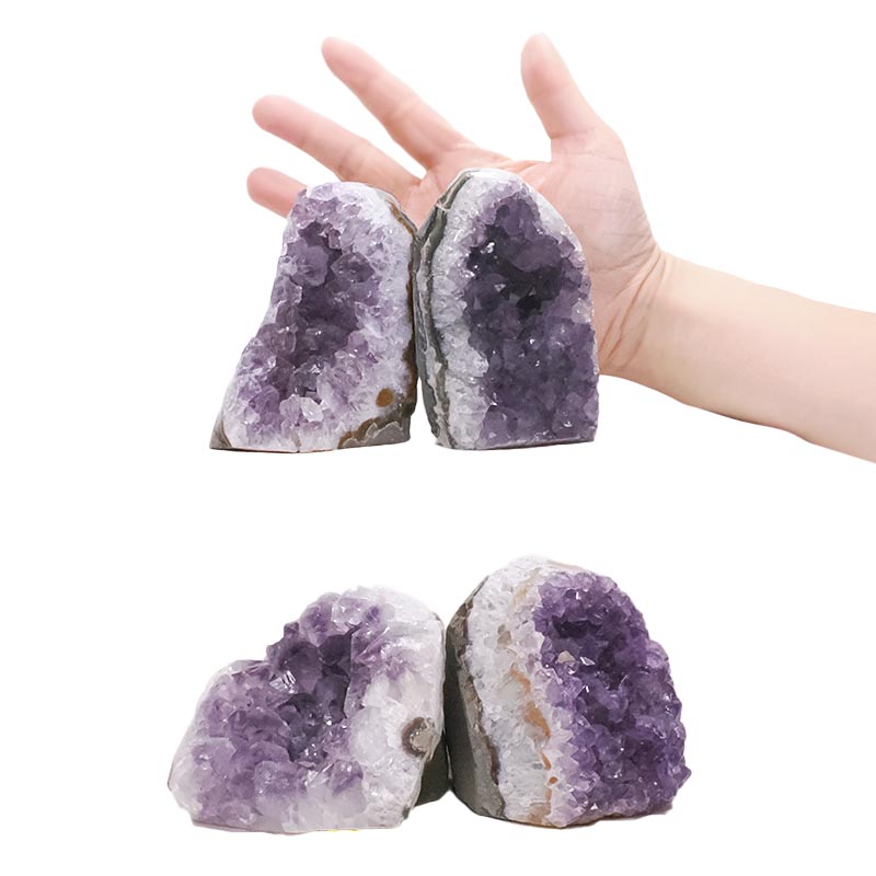 2.33kg Amethyst Polished Crystal Geode Specimen Set 4 Pieces DK1115 4 Amethyst Polished Crystal Geode Specimen Set 4 Pieces DK1115 | Crystal Factory