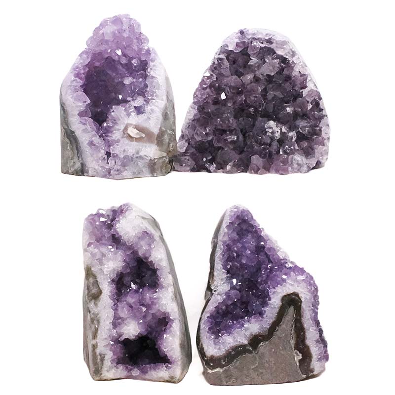 2.34kg Amethyst Polished Crystal Geode Specimen Set 4 Pieces DK1117 3 Amethyst Polished Crystal Geode Specimen Set 4 Pieces DK1117 | Crystal Factory