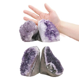 2.55kg Amethyst Polished Crystal Geode Specimen Set 4 Pieces DK1119 5 Amethyst Polished Crystal Geode Specimen Set 4 Pieces DK1119 | Crystal Factory
