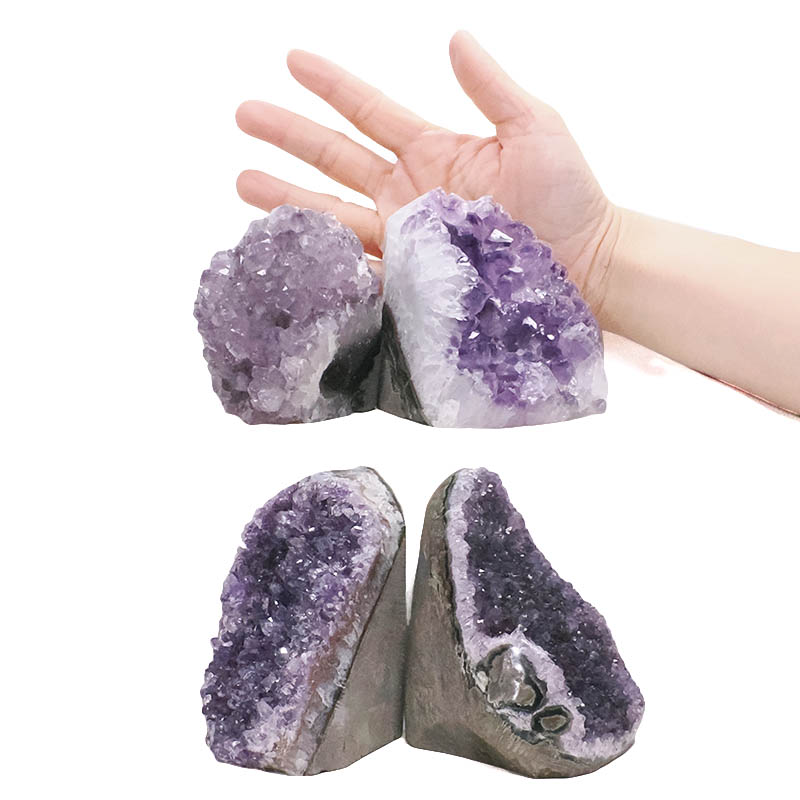 2.55kg Amethyst Polished Crystal Geode Specimen Set 4 Pieces DK1119 4 Amethyst Polished Crystal Geode Specimen Set 4 Pieces DK1119 | Crystal Factory