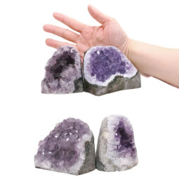 2.49kg Amethyst Polished Crystal Geode Specimen Set 4 Pieces DK1120 5 Amethyst Polished Crystal Geode Specimen Set 4 Pieces DK1120 | Crystal Factory