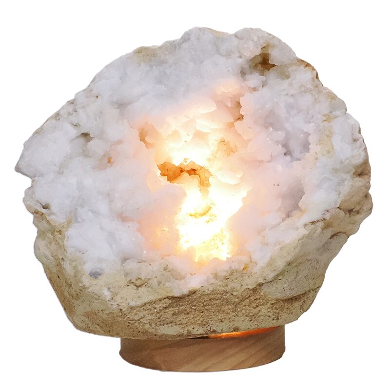 3.7kg Natural Calcite Geode Lamp DS2863 4 Natural Calcite Geode Lamp DS2863 | Crystal Factory