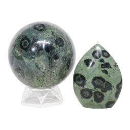 Madagascar Kambaba Jasper Crystal Set 2 Pieces DK1110 | Crystal Factory