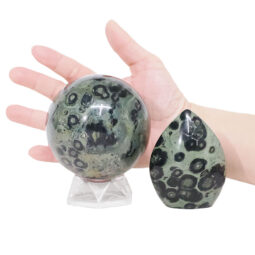 Madagascar Kambaba Jasper Crystal Set 2 Pieces DK1110 | Crystal Factory