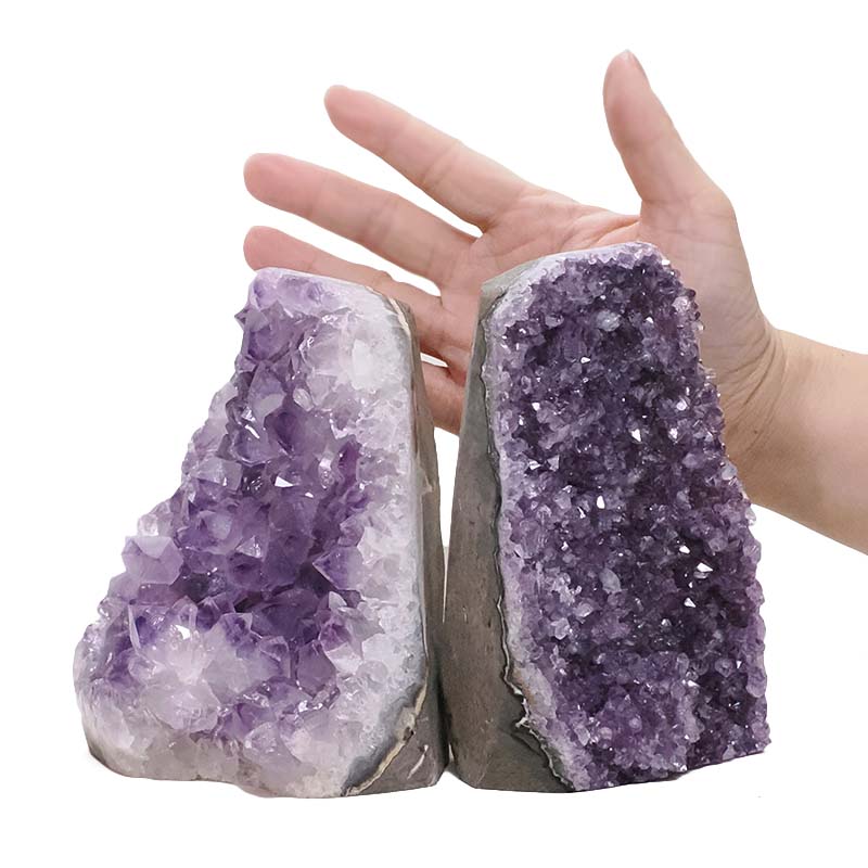 2.47kg Amethyst Polished Crystal Geode Specimen Set 2 Pieces DN2064 4 Amethyst Polished Crystal Geode Specimen Set 2 Pieces DN2064 | Crystal Factory