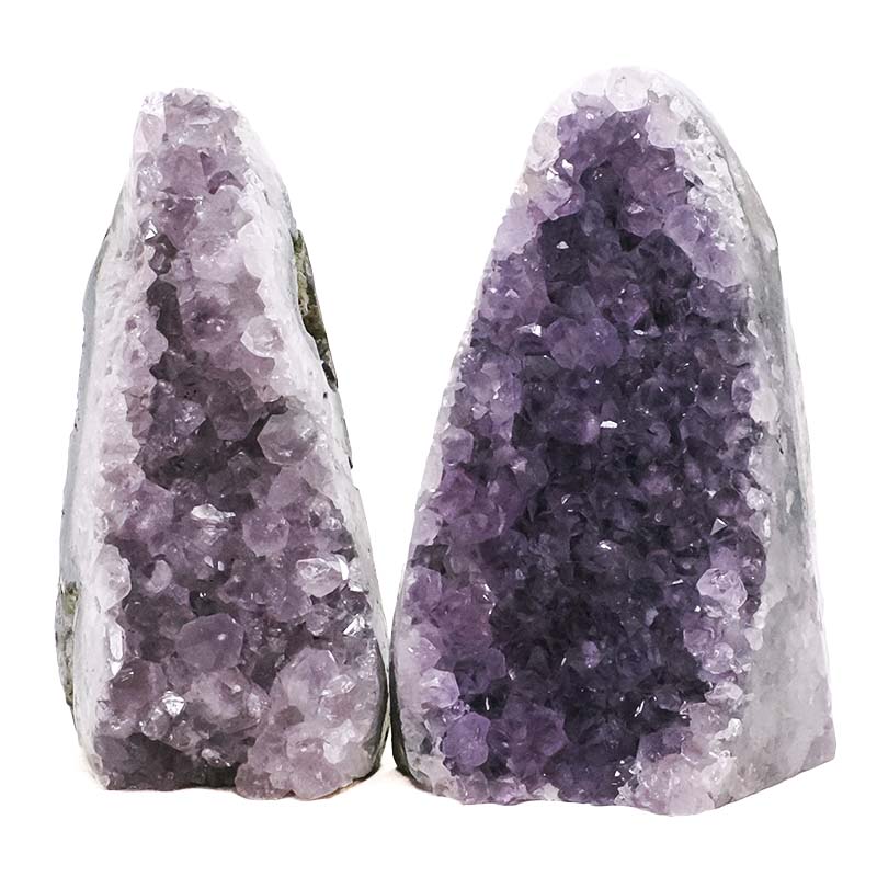3.03kg Amethyst Polished Crystal Geode Specimen Set 2 Pieces DN2067 3 Amethyst Polished Crystal Geode Specimen Set 2 Pieces DN2067 | Crystal Factory