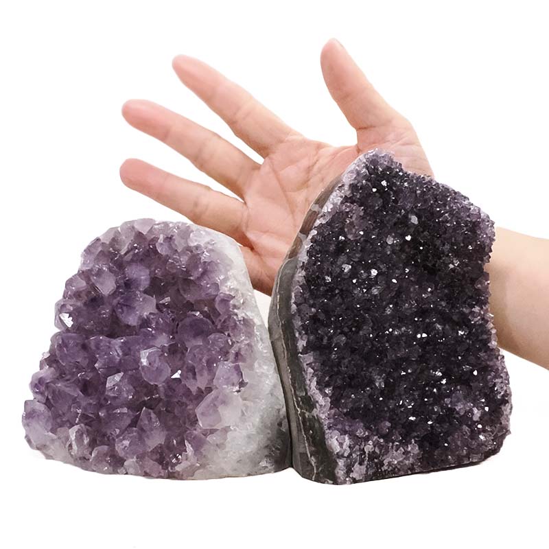 2.70kg Amethyst Polished Crystal Geode Specimen Set 2 Pieces DN2071 4 Amethyst Polished Crystal Geode Specimen Set 2 Pieces DN2071 | Crystal Factory