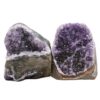 Amethyst Polished Crystal Geode Specimen Set 2 Pieces DN2072 | Crystal Factory