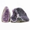 Amethyst Polished Crystal Geode Specimen Set 2 Pieces DN2073 | Crystal Factory