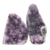 Amethyst Polished Crystal Geode Specimen Set 2 Pieces DN2075 | Crystal Factory
