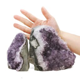 2.91kg Amethyst Polished Crystal Geode Specimen Set 2 Pieces DN2083 5 Amethyst Polished Crystal Geode Specimen Set 2 Pieces DN2083 | Crystal Factory