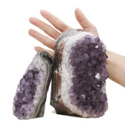 3.08kg Amethyst Polished Crystal Geode Specimen Set 2 Pieces DN2084 5 Amethyst Polished Crystal Geode Specimen Set 2 Pieces DN2084 | Crystal Factory