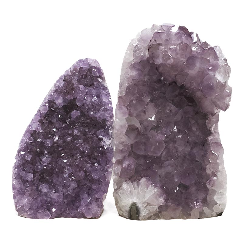 2.74kg Amethyst Polished Crystal Geode Specimen Set 2 Pieces DN2086 3 Amethyst Polished Crystal Geode Specimen Set 2 Pieces DN2086 | Crystal Factory