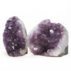 Amethyst Polished Crystal Geode Specimen Set 2 Pieces DN2087 | Crystal Factory