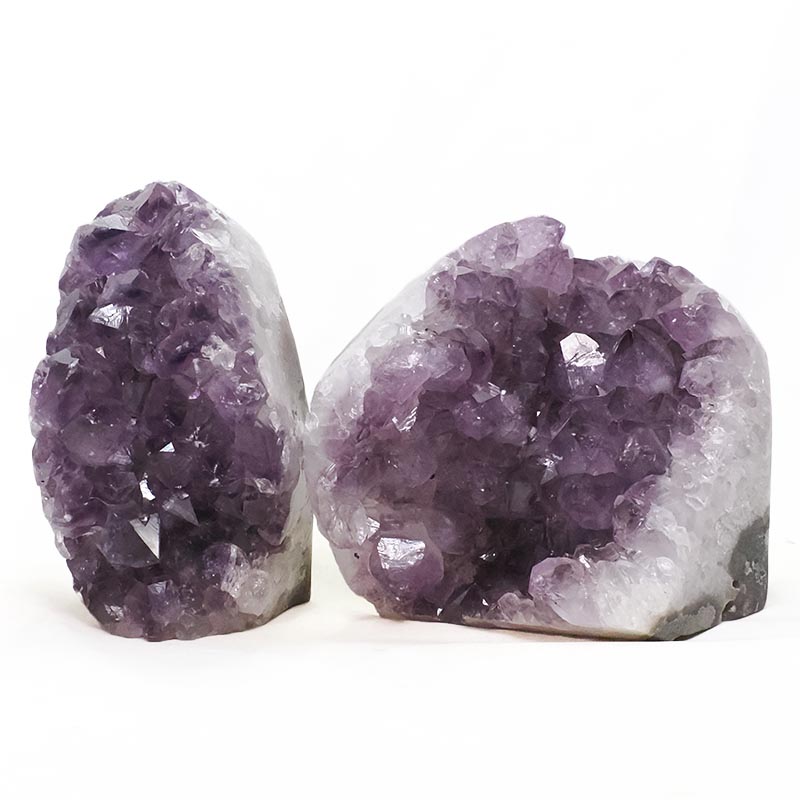 2.86kg Amethyst Polished Crystal Geode Specimen Set 2 Pieces DN2087 3 Amethyst Polished Crystal Geode Specimen Set 2 Pieces DN2087 | Crystal Factory