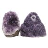 Amethyst Polished Crystal Geode Specimen Set 2 Pieces DN2094 | Crystal Factory