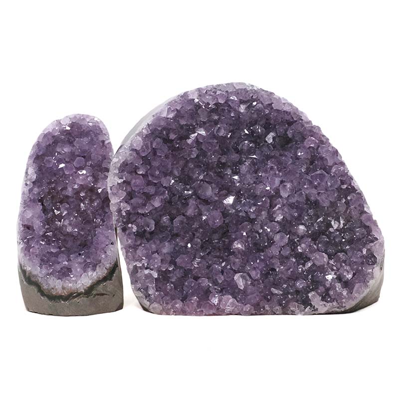 2.76kg Amethyst Polished Crystal Geode Specimen Set 2 Pieces DN2098 3 Amethyst Polished Crystal Geode Specimen Set 2 Pieces DN2098 | Crystal Factory