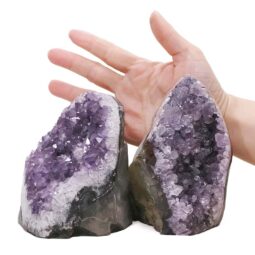 2.44kg Amethyst Polished Crystal Geode Specimen Set 2 Pieces DN2099 5 Amethyst Polished Crystal Geode Specimen Set 2 Pieces DN2099 | Crystal Factory