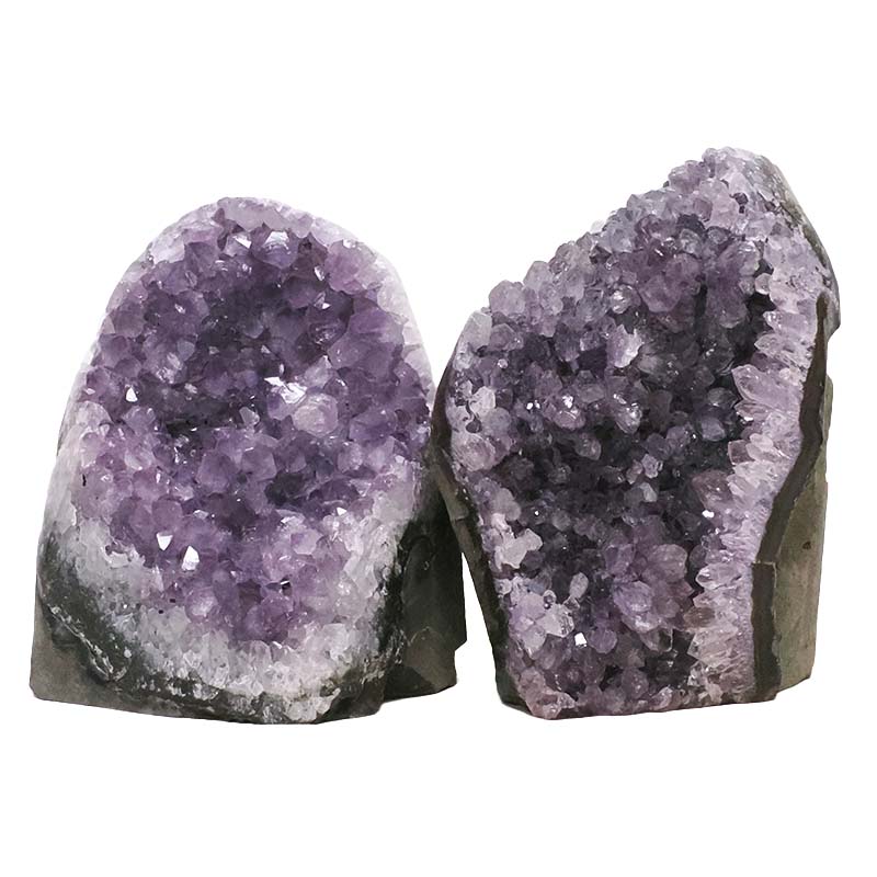 2.44kg Amethyst Polished Crystal Geode Specimen Set 2 Pieces DN2099 3 Amethyst Polished Crystal Geode Specimen Set 2 Pieces DN2099 | Crystal Factory