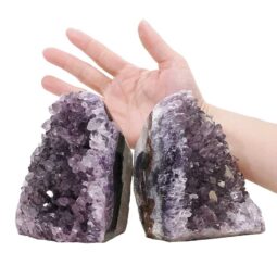 2.92kg Amethyst Polished Crystal Geode Specimen Set 2 Pieces DN2101 5 Amethyst Polished Crystal Geode Specimen Set 2 Pieces DN2101 | Crystal Factory