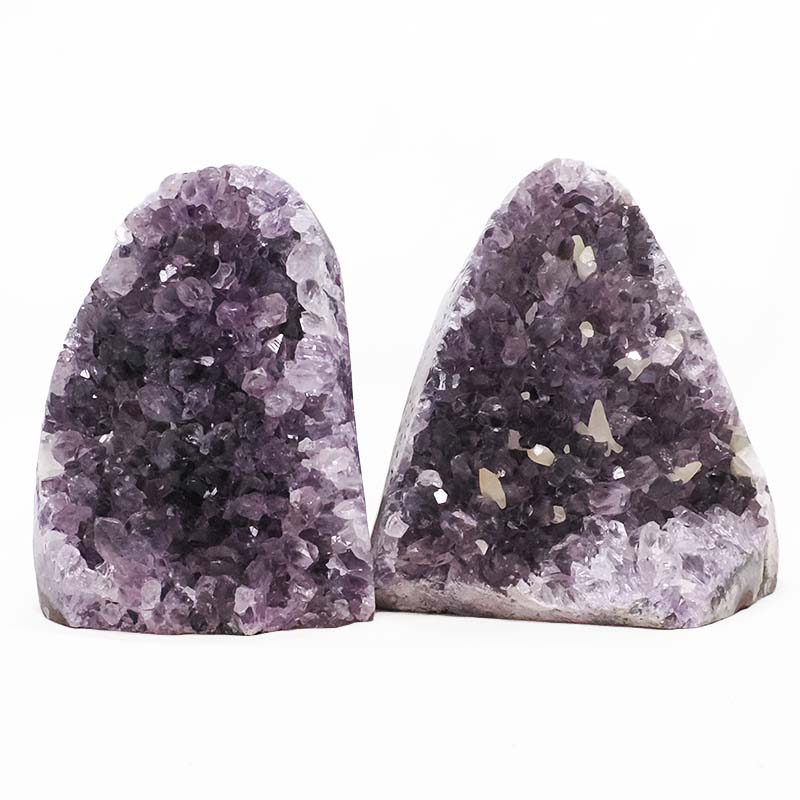 2.92kg Amethyst Polished Crystal Geode Specimen Set 2 Pieces DN2101 3 Amethyst Polished Crystal Geode Specimen Set 2 Pieces DN2101 | Crystal Factory