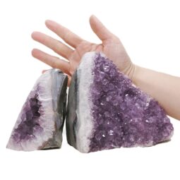 2.68kg Amethyst Polished Crystal Geode Specimen Set 2 Pieces DN2103 5 Amethyst Polished Crystal Geode Specimen Set 2 Pieces DN2103 | Crystal Factory