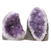 Amethyst Polished Crystal Geode Specimen Set 2 Pieces DN2105 | Crystal Factory