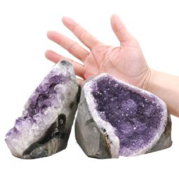2.78kg Amethyst Polished Crystal Geode Specimen Set 2 Pieces DN2107 5 Amethyst Polished Crystal Geode Specimen Set 2 Pieces DN2107 | Crystal Factory