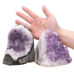 2.81kg Amethyst Polished Crystal Geode Specimen Set 2 Pieces DN2108 5 Amethyst Polished Crystal Geode Specimen Set 2 Pieces DN2108 | Crystal Factory