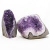 Amethyst Polished Crystal Geode Specimen Set 2 Pieces DN2110 | Crystal Factory