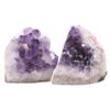 Amethyst Polished Crystal Geode Specimen Set 2 Pieces DN2111 | Crystal Factory