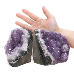 2.94kg Amethyst Polished Crystal Geode Specimen Set 2 Pieces DN2119 5 Amethyst Polished Crystal Geode Specimen Set 2 Pieces DN2119 | Crystal Factory