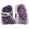 Amethyst Polished Crystal Geode Specimen Set 2 Pieces DN2120 | Crystal Factory
