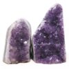 Amethyst Polished Crystal Geode Specimen Set 2 Pieces DN2123 | Crystal Factory
